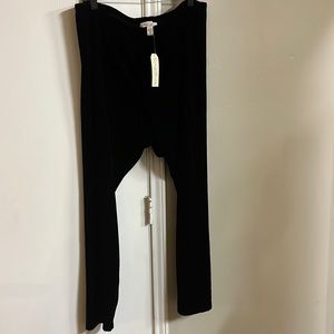 French #148Laundry,New,Womens,velvet,leggings,black,size 22/24